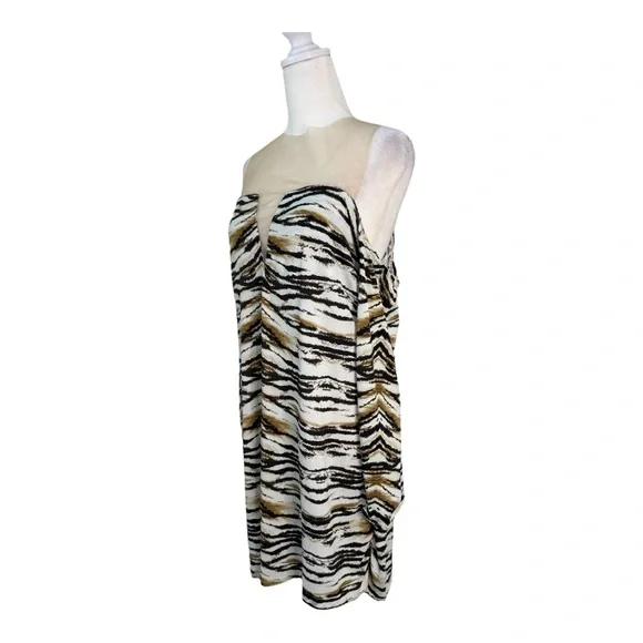 Despi Ibiza Dress NWT Size 8 Animal Print Off Shoulder Mini Resort Vacation - Picture 7 of 11